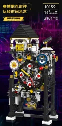 Mould King 10159 Cyberpunk Clock