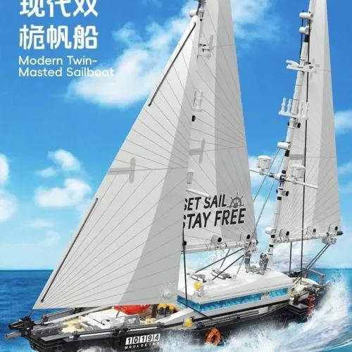 Mould King 10194 Modern Twin-Masted Sailboat