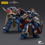 JOYTOY Warhammer 40k Space Marine 2 1: 18 Ultramarines Marneus Calgar Chapter Master with MKX Gravis Armour and Gauntlets of Ultramar and Victrix Honour Guard
