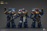 JOYTOY Warhammer 40k Collectors Edition Space Marine 2 Ultramarines  Lieutenant Titus, Sergeant Gadriel and Brother Chairon