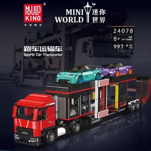 Mould King 24078 Sports Car Transporter